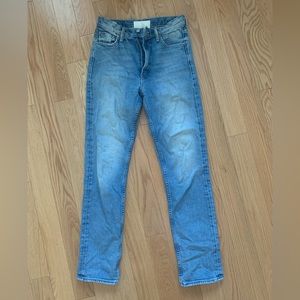 MOTHER Denim High Waist Rider Jean - Straight Leg